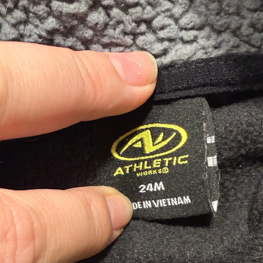 Athletic Works Gray and Black Kids Hoodie